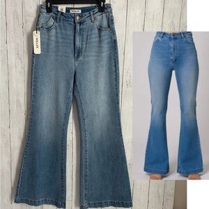 Rolla's EastCoast Flare High Rise Jean Size 29 Vintage Blue Organic Cotton NWT